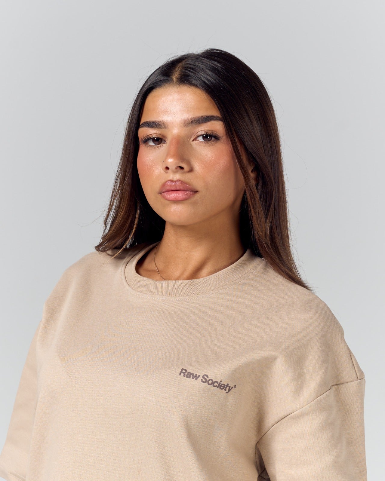 Core Logo Regular Tee - Sand