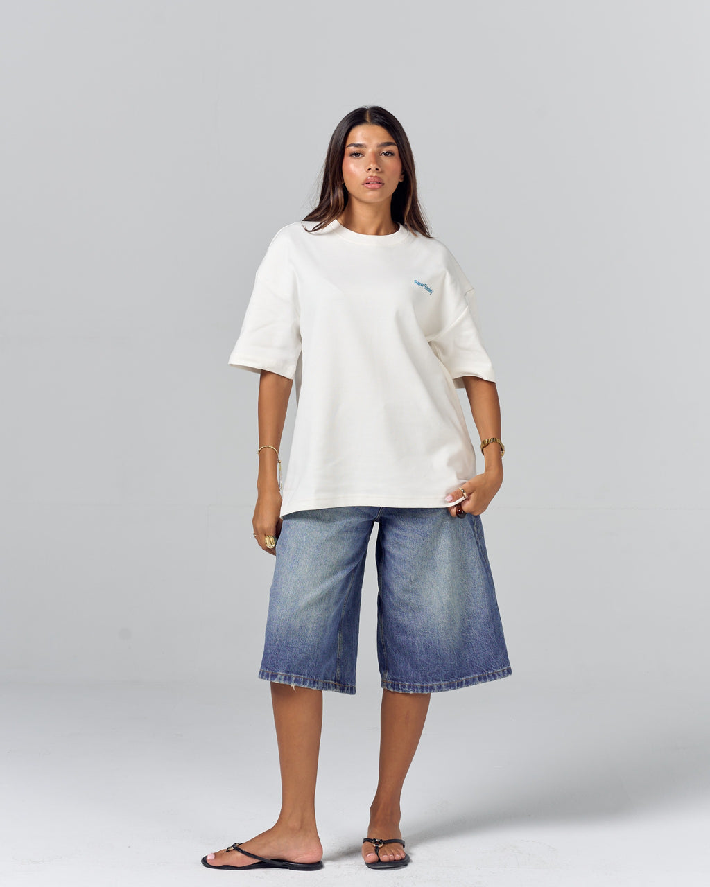 Core Logo Regular Tee - White