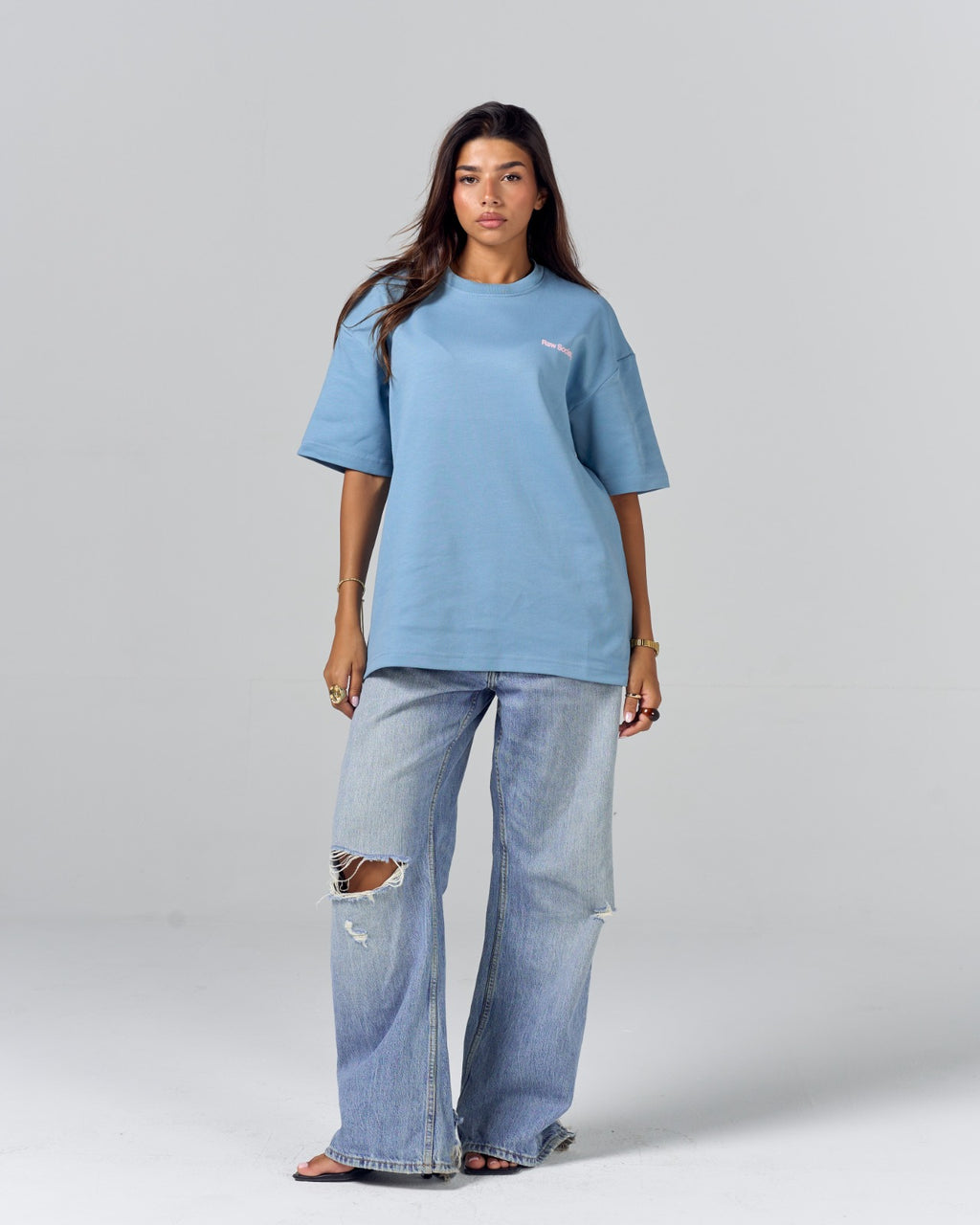 Core Logo Regular Tee - Baby Blue