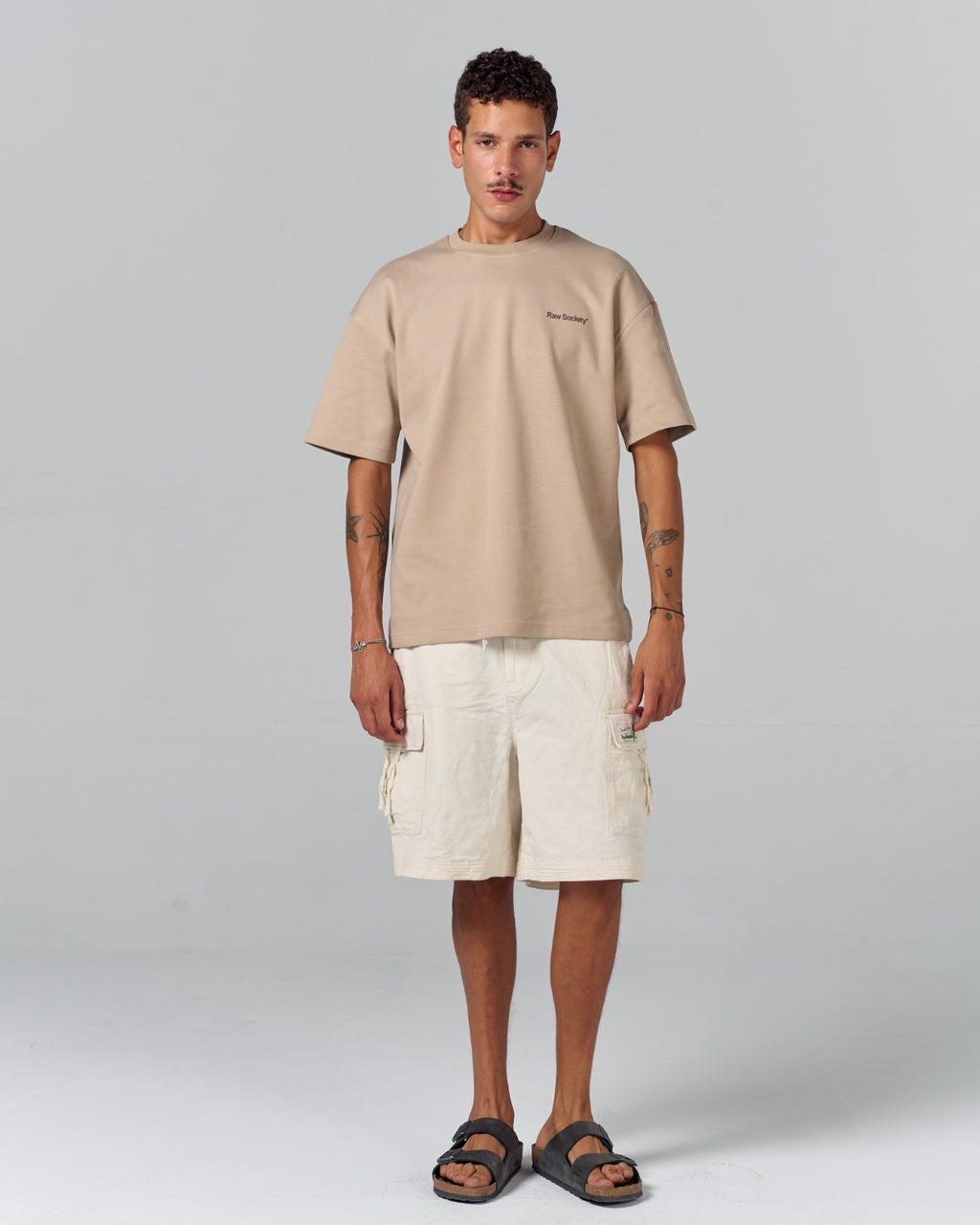 Core Logo Regular Tee - Sand