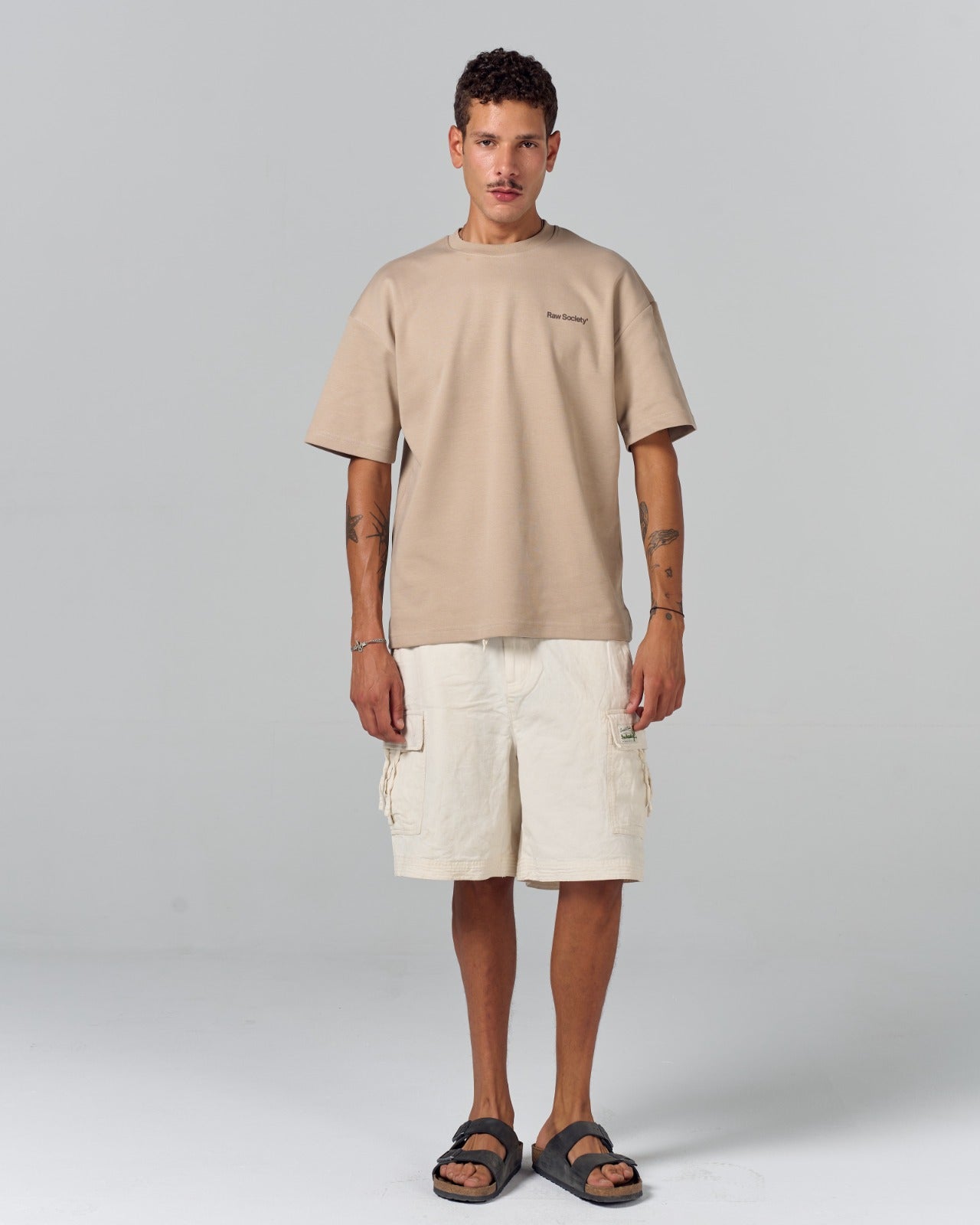 Core Logo Regular Tee - Sand