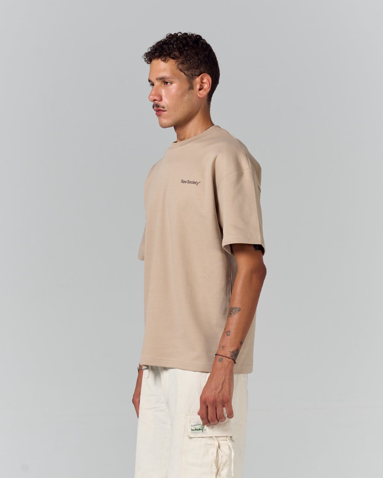 Core Logo Regular Tee - Sand