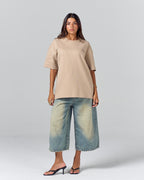 Core Logo Regular Tee - Sand