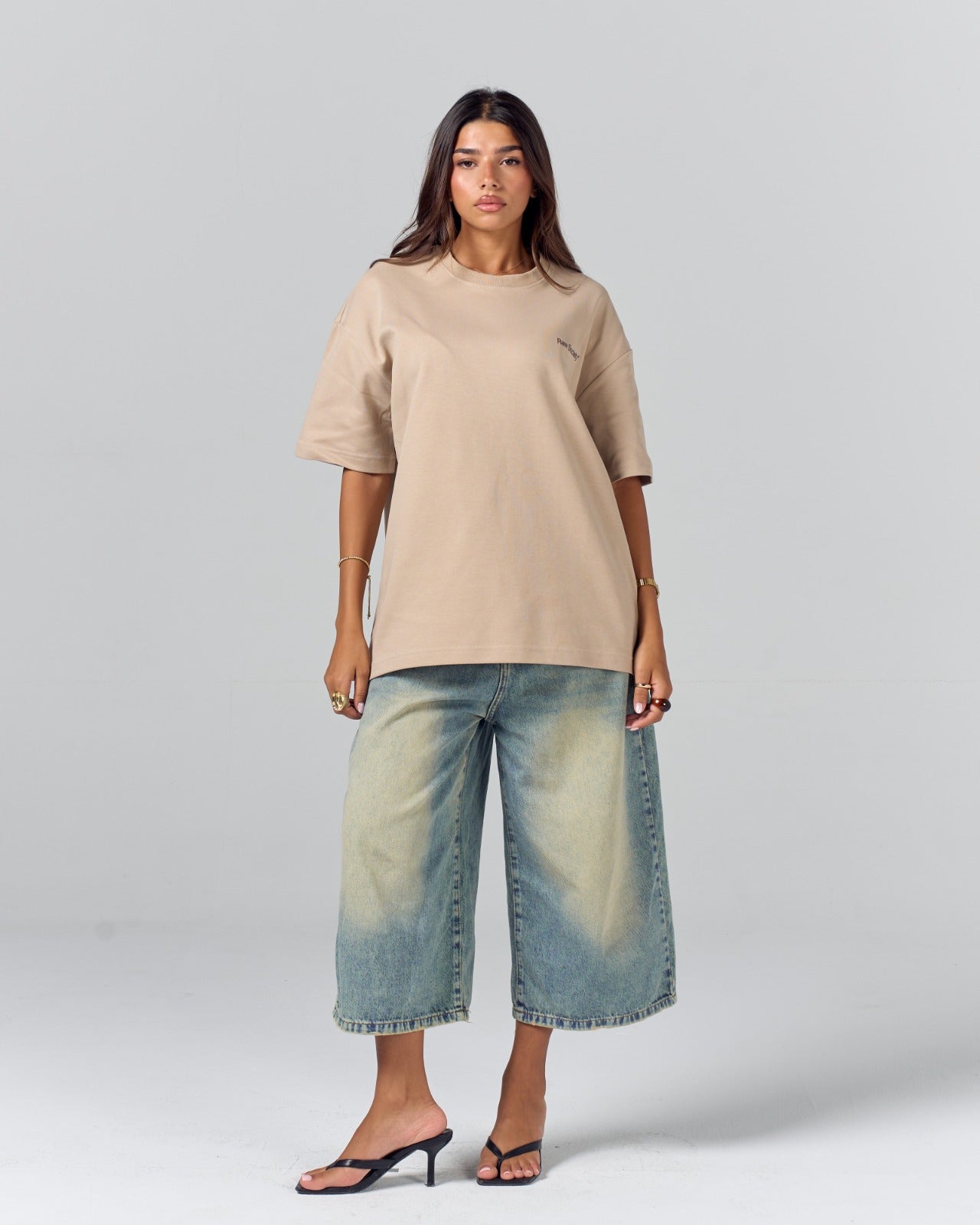 Core Logo Regular Tee - Sand